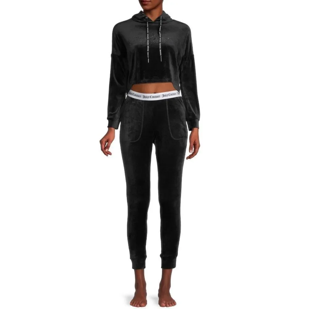 2-Piece Set Juicy Couture Velour Shine Embellished Sleep Set Tracksuit